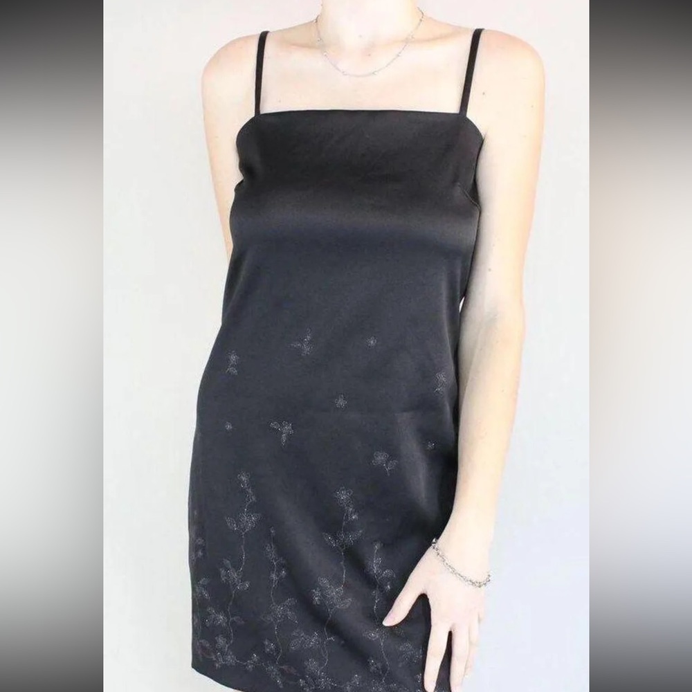 I.N. San Francisco Vintage Y2K little black mini sheath dress